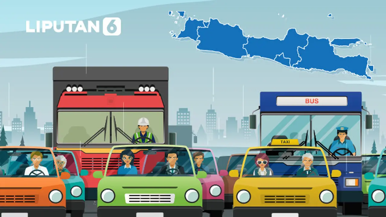 Banner Infografis Jalur Diprediksi Macet Saat Mudik Lebaran 2026.