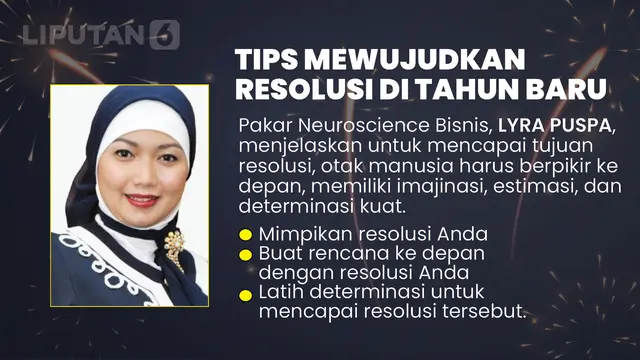 Infografis Tips Mewujudkan Resolusi di Tahun Baru