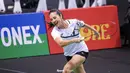 <p>Ia pun mengikuti ajang badminton berpasangan dengan Raisa. Dalam momen tersebut Anya tampil dengan jersey Yonex putih dan celana short hitamnya. @anyageraldine</p>