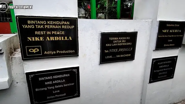 7 Potret Makam Nike Ardilla Usai 26 Tahun Berlalu, Gedung untuk Fans Terbengkalai