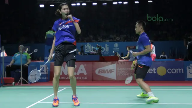 Indonesia Open 2018, Bola.com, Gloria/Hafiz Faizal
