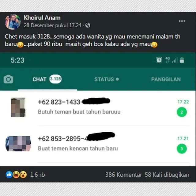 Pria Magelang Viral karena Buka Jasa Teman Kencan Tahun Baru, Berapa Tarifnya?