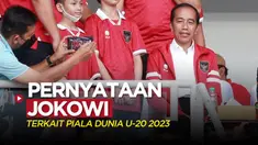 Berita video Presiden Jokowi memberi pernyataan terkait Piala Dunia U-20 2023 pada Selasa (28/3/2023).