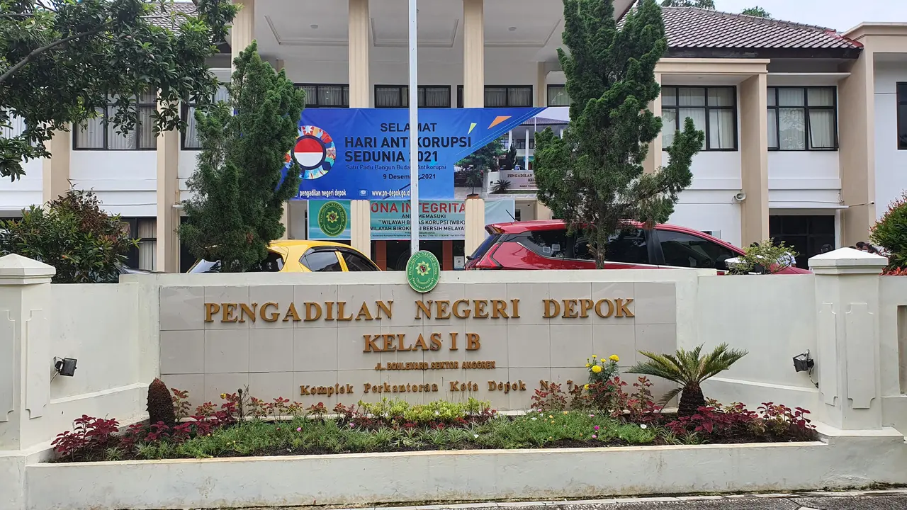 Gedung Pengadilan Negeri Depok di kawasan perkantoran pemerintahan Jalan Boulevard GDC, Kota Depok.