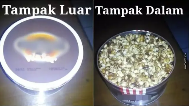 8 Potret Isi Kaleng Kue saat Lebaran Ini Tak Sesuai Ekspekatasi