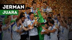 Jerman meraih gelar juara Piala Konfederasi 2017 setelah mengalahkan Cile 1-0 pada laga final di Saint Petersburg Stadium, Saint Petersburg.