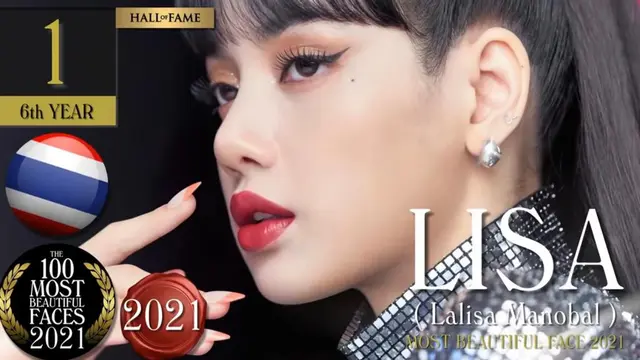 Lisa BLACKPINK Terpilih Jadi Wanita Tercantik di Dunia 2021