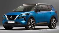 Hasil render calon penerus Nissan XTrail. (Kolesa)