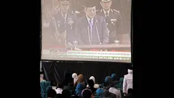 Sidang bersama ini dibuka pidato Kenegaraan Presiden Susilo Bambang Yudhoyono di Kompleks Parlemen, Jakarta, Jumat (15/8/14). (Liputan6.com/Johan Tallo) 