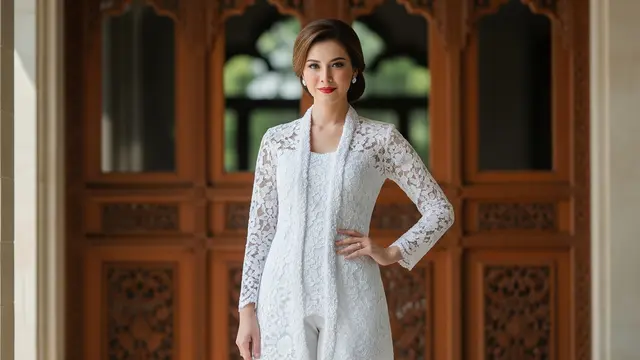 Padu Padan Model Celana Panjang Wanita Warna Putih