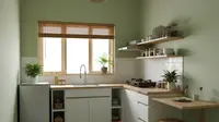 Desain Dapur Sederhana Ukuran 2x3 (Ilustrasi AI)
