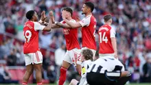 Arsenal sukses memetik kemenangan penting atas Newcastle United di lanjutan Premier League 2025/2026 di Emirates Stadium pada Sabtu (26/4/2026) . (AP Photo/Ian Walton)