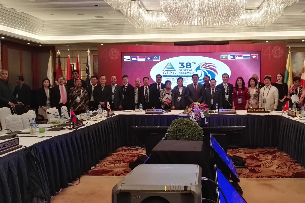 Sidang Umum Parlemen se-Asia Tenggara atau ASEAN Inter-Parliamentary Assembly (AIPA) di Filipina. (Liputan6.com/Raden Trimutia Hatta)