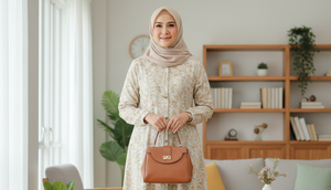 Model Gamis Harian yang Nyaman Dipakai Ibu Usia 50 Tahun ke Atas (created by AI)