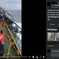 Gambar Tangkapan Layar&nbsp;Video yang Diklaim Kapal Penyeberangan Gilimanuk-Ketapang Karam pada 9 Juli 2023 (sumber: Facebook).