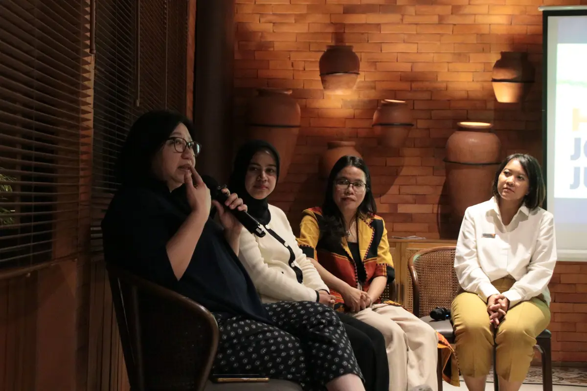 National Director Wahana Visi Indonesia (WVI), Angelina Theodora, mengatakan anak-anak perlu diberi ruang untuk menyampaikan masukan terkait kebijakan maupun program yang berdampak langsung pada kehidupan mereka. (Foto: Dok WVI)