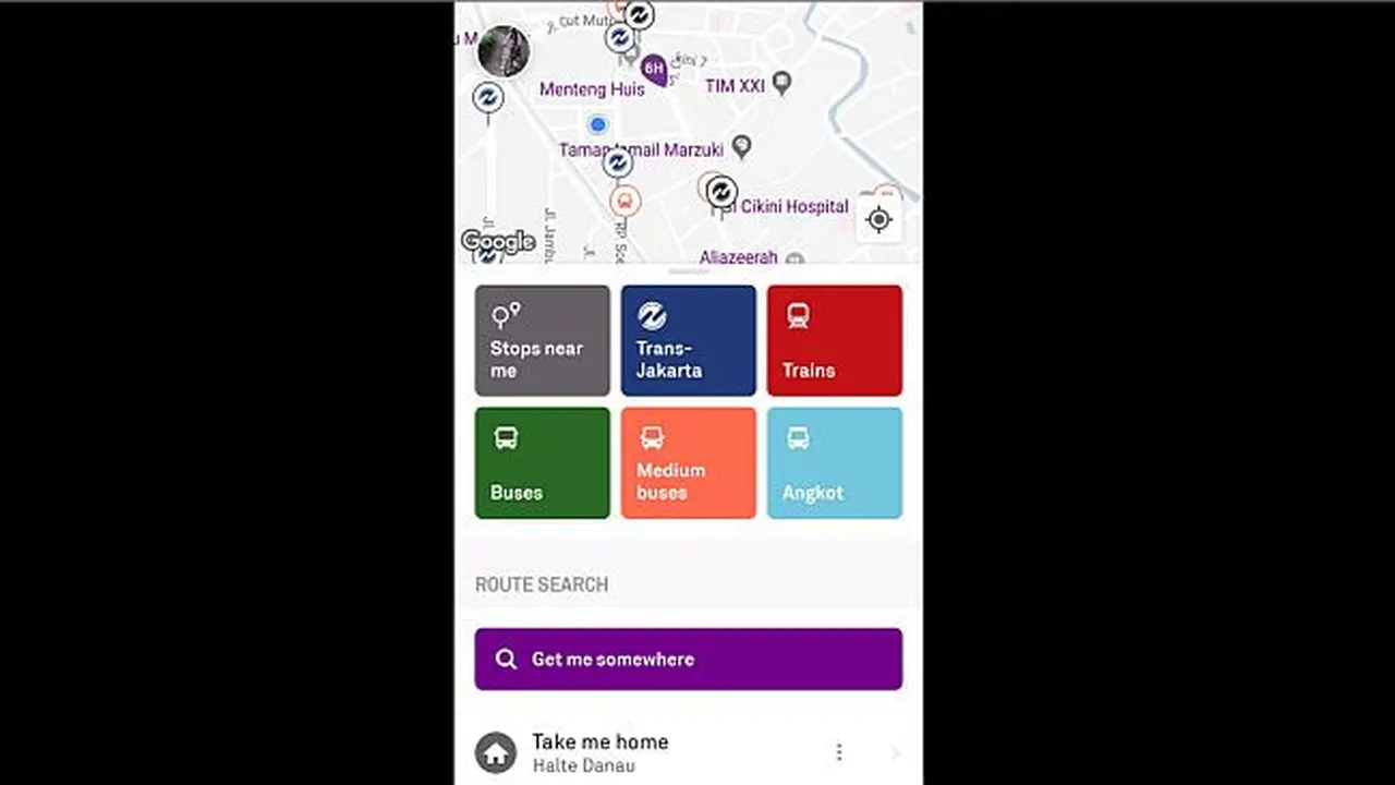 Aplikasi Trafi untuk mempermudah angkutan umum