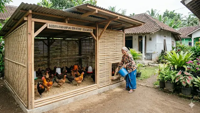 Inspirasi Budidaya Ayam Kampung untuk Kelompok Ibu Desa. Gemini