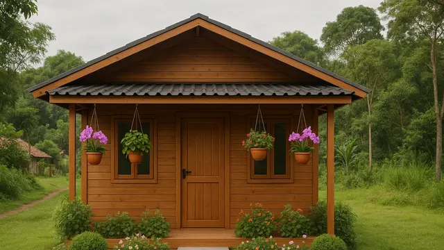 Model Rumah Sederhana Ukuran 5x7 di Kampung/Ilustrasi gambar oleh AI