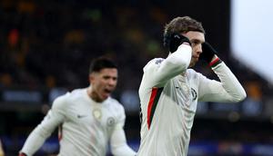 Cole Palmer memborong tiga gol kemenangan Chelsea atas Wolverhampton Wanderers pada laga pekan ke-25 Premier League di Molineux Stadium, Sabtu (7/2/2026) malam WIB. Berkat kontribusi Palmer, The Blues menang 3-1 atas Wolverhampton. (AFP/Darren Staples)