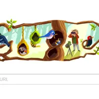 Doodle persembahan Google untuk Phoebe Snetsinger, Kamis (9/6). (Google)