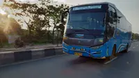 Salah satu armada Perum Damri yang melayani rute Samarinda-Balikpapan-Banjarmasin. (Istimewa)