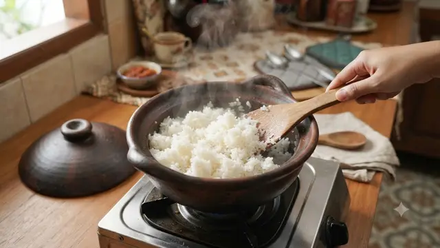 Metode 10-5-5 untuk Masak Nasi