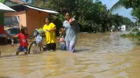 Ilustrasi - Banjir merendam dua desa di Cilacap, meliputi Desa Sidareja dan Desa Gunungreja. (Foto: Liputan6.com/Muhamad Ridlo).