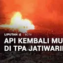 Api kembali Muncul di TPA Jatiwaringin