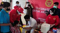 Badan Intelijen Negara Daerah (Binda) Nusa Tengara Barat (NTB) menggelar vaksinasi Covid-19 bagi anak usia 6-11 tahun, masyarakat umum, dan lansia.