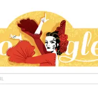 Lola Flores jadi Google Doodle, Kamis (21/1). | via: Google