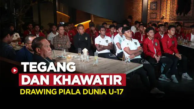 Berita video, suasana nonton bareng Final Drawing Piala Dunia U-17 bersama Timnas Indonesia, Pelatih Bima Sakti dan Ketua Umum PSSI Erick Thohir.