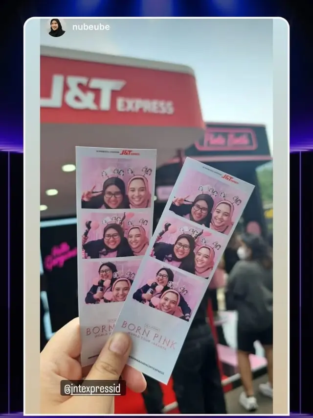 J&T Express Sediakan Photobox untuk Penonton Konser BLACKPINK