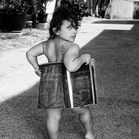 Dru Presta, model berusia 21 tahun ini punya tinggi badan 130 cm. (Sumber Foto: Instagram/g0lden.bebe)