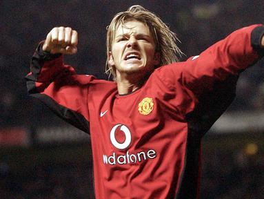 David Beckham - Mantan pemain Manchester United ini merupakan kiblat mode para pesepak bola.  Selain jadi bintang iklan Beckham juga pernah beradu peran di beberapa film, diantaranya Goal III, The Man from U.N.C.L.E dan yang paling anyar King Arthur. (AFP/Paul Barker)