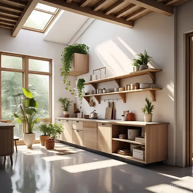 Dapur Konsep Biofilik