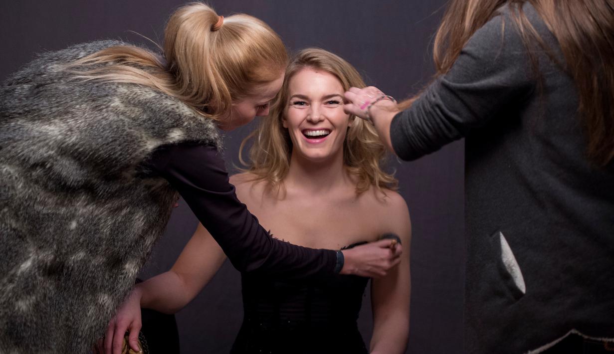 Nina Loeseth lahir di Alesund, Norwegia, pada 27 Februari 1989. (AFP/Joe Klamar)