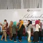 Bank Indonesia (BI) dan Otoritas Jasa Keuangan (OJK) menggelar acara halal bihalal bersama di Menara Radius Prawiro, Komplek Gedung BI, Jakarta, Jumat (22/6/2018). (Dwi Aditya Putra/Merdeka.com)