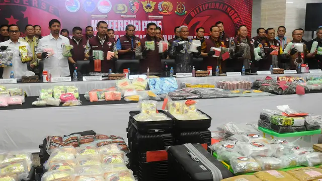 Dua Bulan Operasi, Bareskrim Polri Sita Lebih Dari Satu Ton Narkoba