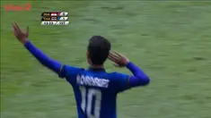 Pada menit ke 13:14 Thailand berhasil menjebol gawang Indonesia.