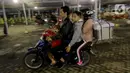 Meski terjadi peningkatan jumlah, akses menuju Pelabuhan Ciwandan, Banten masih terbilang lancar. (Liputan6.com/Herman Zakharia)
