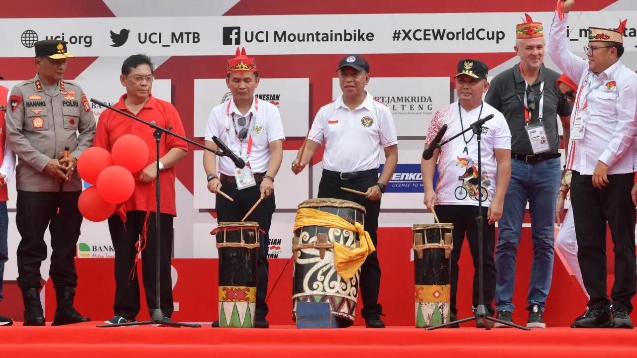 Menpora menghadiri kejuaraan dunia balap sepeda UCI MTB Eliminator World Cup 2022 seri ke-8 di Palangka Raya