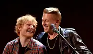 Macklemore dan Ed Sheeran. (Christopher Polk / GETTY IMAGES NORTH AMERICA / Getty Images via AFP)