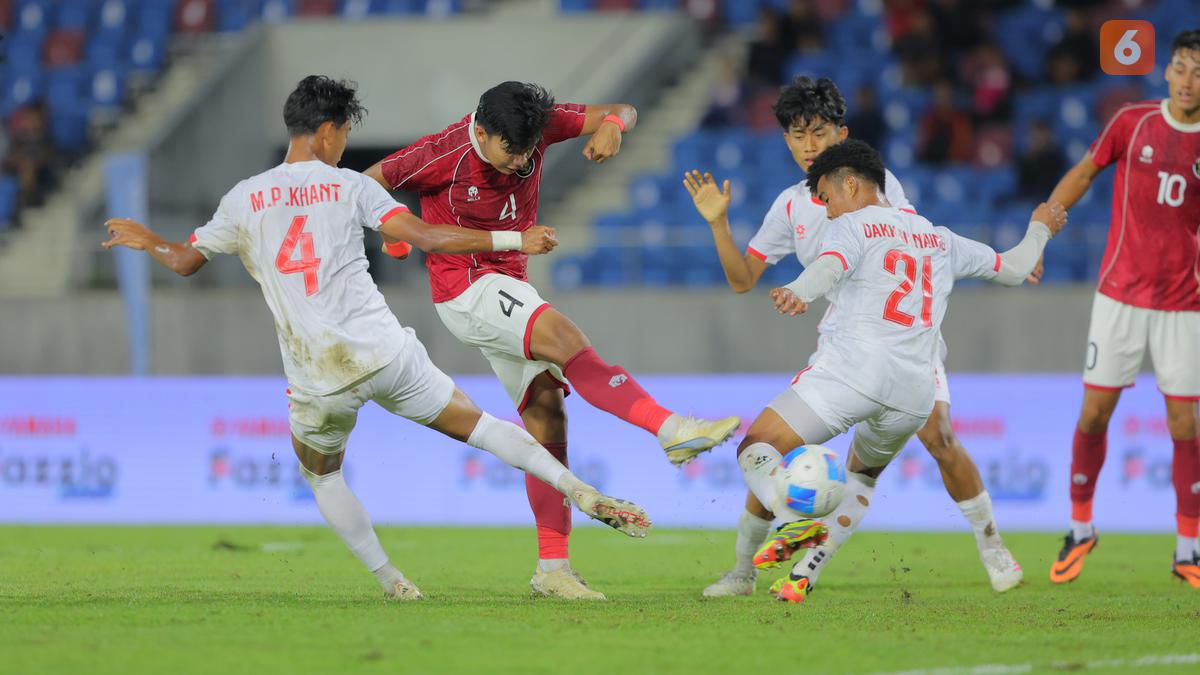 Hasil Indonesia vs Myanmar: Skor 1-1 di Babak Pertama