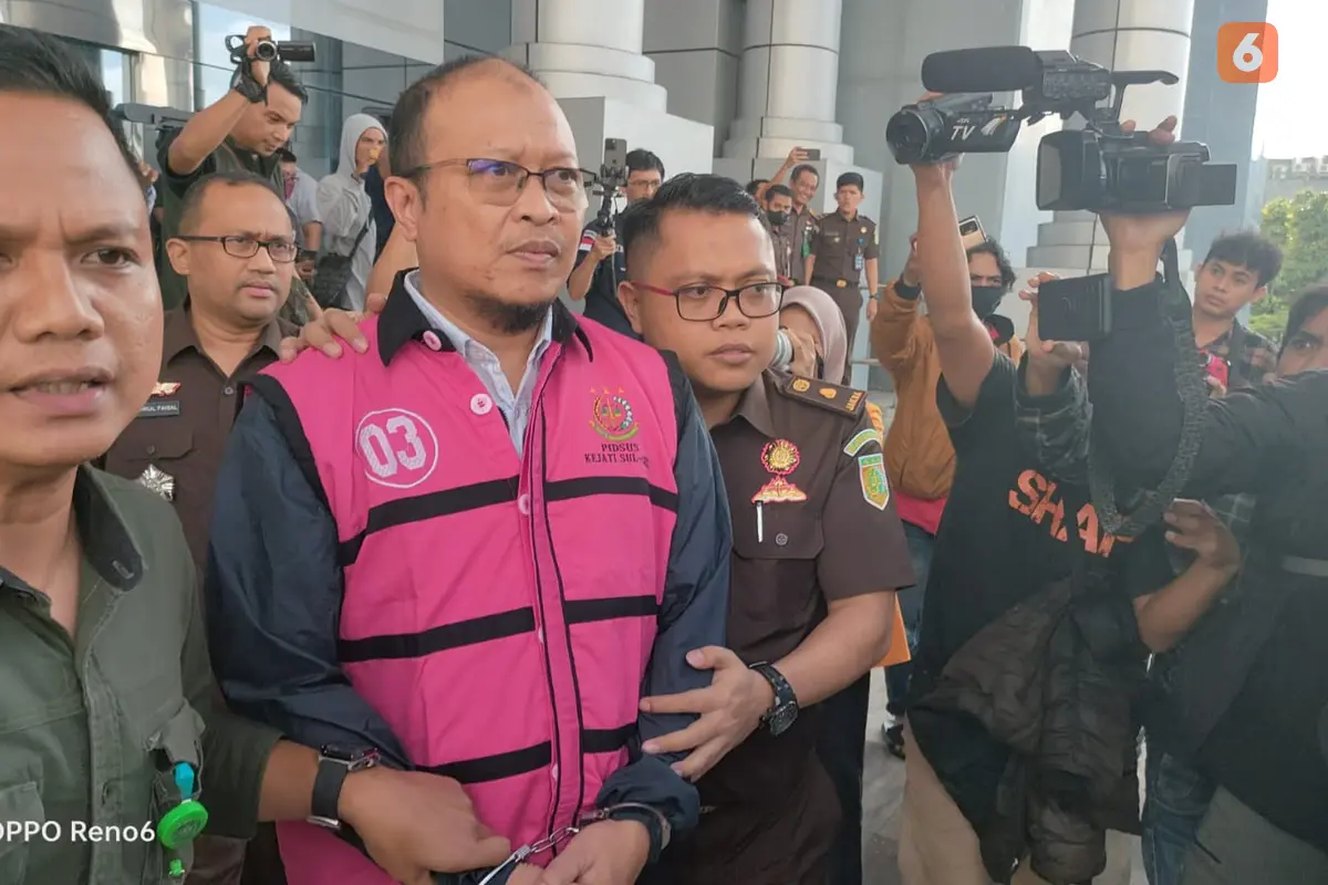 Haris Yasin Limpo tersangka korupsi PDAM Kota Makassar (Liputan6.com/Eka Hakim)