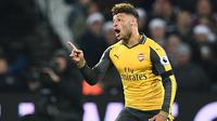 Gelandang Arsenal asal Inggris, Alex-Oxlade Chamberlain. (AFP/Justin Tallis)