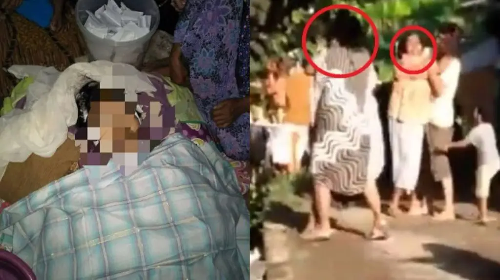 Hanya karena membanting pintu dua ibu di Takalar, Sulawesi Selatan bertengkar, satu tewas. (Istimewa)