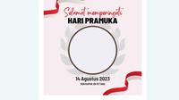 Link Twibbon&nbsp;Hari Pramuka yang diperingati setiap tahunnya pada 14 Agustus. (www.twibbonize.com)