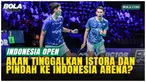 Panpel Indonesia Open 2026, Achmad Budiharto, membuka peluang penggunaan Indonesia Arena sebagai venue di masa depan. Namun, turnamen tahun ini tetap digelar di Istora GBK demi menjaga euforia dan sejarah bulu tangkis Indonesia.