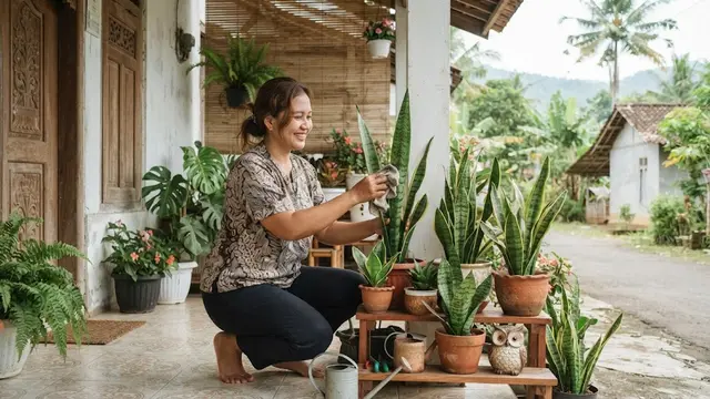Tanaman yang cocok ditanam wanita virgo yang suka semuanya rapi model sansevieria